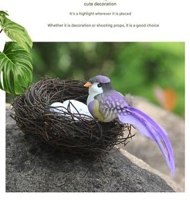 Différentes tailles d'herbe naturelle vigne rotin canari nids de perroquet nids à couver pour oiseaux pinson - Product Image 2