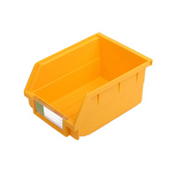 Boîte de rangement pour quincaillerie et outils d'entrepôt Boîte de rangement empilable empilable suspendue Plateau d'étagère en plastique Bin de rangement pour pièces