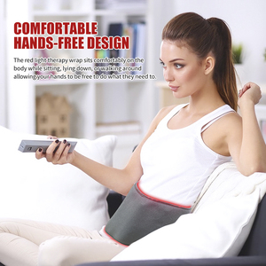 ผ้าห่มบำบัดด้วยแสงอินฟราเรดสำหรับบรรเทาอาการปวด | สายรัดบำบัดด้วยความร้อน <span class=keywords><strong>LED</strong></span> สีแดงสำหรับดูแลสุขภาพเอวหลัง - Product Image 3