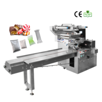 Longue durée de vie flowpack flux emballage oreiller sac fond plat burrito servomoteur automatique tortilla machine d'emballage