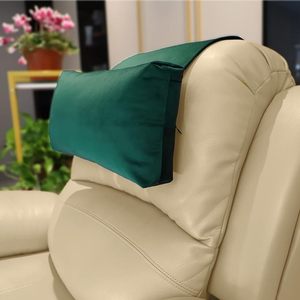Coussin de tête inclinable personnalisé avec sangle antidérapante, coussin en velours pour la maison, le bureau, les voyages, soutien du cou, vert - Product Image 1
