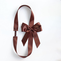 Ruban Nœud Prédécoupé en Satin de Polyester pour Mariage, Événement, Fête, Vente en Gros Usine, Personnalisé, Décoration de Boîte Cadeau, Livraison 10-15 Jours, 100 pièces/sac