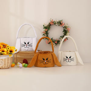 Panier de Pâques personnalisé en minky, broderie de nom, vide, monogramme personnalisé, sac de Pâques en forme de <span class=keywords><strong>lapin</strong></span> - Product Image 3