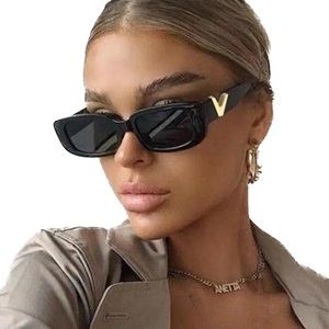 Women luxury PC lenses UV400 protection cat eye Fashion rectangle driving shade Luxury <b>sunglasses</b> for women - Product Image 1