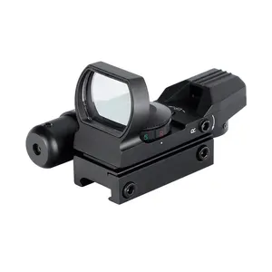 YSC OEM HD101 4 Reticle Red Illuminated Optics Dot Sight With Integrated Red Laser Sights