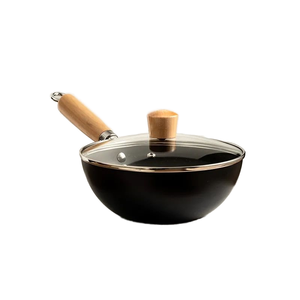Poêle à frire antiadhésive et poêle à frire portable en acier inoxydable pour l'extérieur pour cuisinière à induction au gaz Woks - Product Image 3