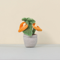 Porte-clés en peluche créatif et mignon en forme de fleur de tulipe, pendentif en poterie pour sac, jouet en peluche en gros