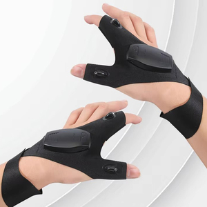 USB Rechargeable LED Safety Fishing <strong>Gloves</strong> 2 <strong>Torch</strong> Light Outdoor Flashlight Most Powerful Lighting Light-up <strong>Gloves</strong> - Product Image 1