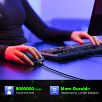 Onikuma G21 + Cw902 RGB rétro-éclairé 104 touches PC clavier souris Gamer Combo jeu clavier et souris Kit ensemble avec souris