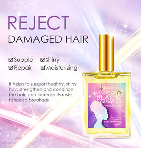 Ensemble de soin pour les cheveux, avec shampoing et après-shampoing, hydratation et démêlage, huile de ricin, cheveux crépus et bouclés, étiquette privée, 6 pièces - Product Image 5