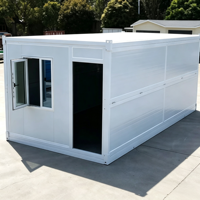 Maisons modulaires de luxe de 40 pieds, kit de construction durable en acier, maisons portables préfabriquées, maison conteneur pliable pour salle d'activités