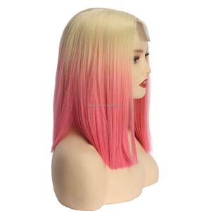 Wl05 bán buôn phía trước dòng chất lượng cao Blonde <span class=keywords><strong>arent</strong></span> ren cho màu đen dài ren tóc giả tóc tổng hợp - Product Image 4