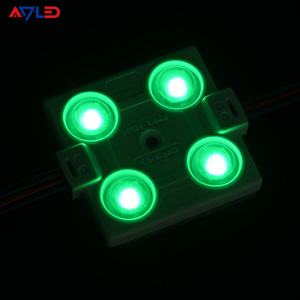 DC12V SMD5050 ไฟสีเต็มรูปแบบ 4 ชิป ไฟแบ็คไลท์ RGB สำหรับภายนอกอาคาร กันน้ำ 1.44W โมดูล LED ป้ายโฆษณาแบบฉีดพลาสติกทรงสี่เหลี่ยม IP67 - Product Image 5