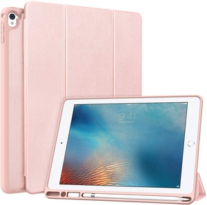 Étui de protection pour iPad Pro 9.7, <span class=keywords><strong>MoKo</strong></span>, support de crayon fin et léger, coque intelligente, fonction de réveil et de mise en veille automatique, couleur or rose - Product Image 1