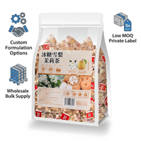 Thé en vrac infusé à froid à la poire et au jasmin, sachet de thé glacé aux herbes et aux fruits, boisson rafraîchissante d'été, thé doux apaisant pour la gorge, OEM