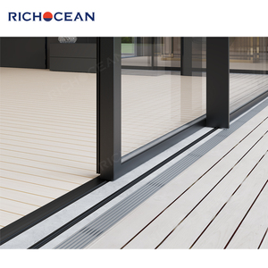 RICHOCEAN-Puerta corrediza multipista integrada con marco de aluminio <span class=keywords><strong>para</strong></span> balcón, <span class=keywords><strong>puertas</strong></span> corredizas acristaladas panorámicas <span class=keywords><strong>para</strong></span> Villa - Product Image 6