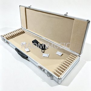 Estuche NAOMI de <span class=keywords><strong>Super</strong></span> Aleación para 12 Arcos de Violín 4/4 3/4 1/2 1/4 1/8, Estuche de Viaje para Arcos de Violín y Pernambuco - Product Image 5