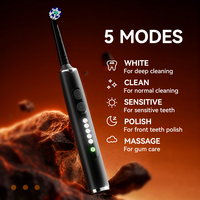 Brosse à dents électrique rotative intelligente Seago avec écran LCD, poils souples oscillants, chargement USB-C, étanchéité IPX7, étui de voyage pour nettoyage buccal