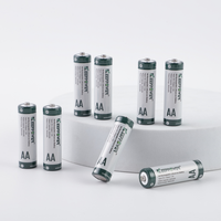 بطارية ليثيوم أيون Keeppower V AA 3600mWh/mAh مع حالتين من البلاستيك-تدوم طويلاً للأقفال الذكية والكاميرات (P1450i) -8 عبوة