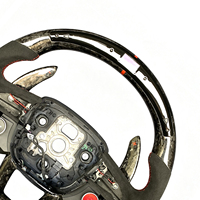 Volant de direction LED en fibre de carbone avec design sportif personnalisé RPPF pour Audi RS Series RS3 RS4 RS5