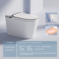 Toilette Intelligente - Bidet Intégré Sans Pression d'Eau à Couvercle Automatique Siphonique avec Fonction Parfumée pour Usage Domestique