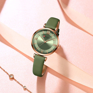<span class=keywords><strong>Montre</strong></span>-bracelet de luxe pour femme Curren 9079 en cuir de haute qualité, mouvement à quartz, étanche, pour affaires, vente en gros - Product Image 2