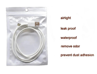 Sac à fermeture éclair réutilisable en plastique personnalisé d'usine emballage de ligne de données emballage de câble USB étuis de téléphone sacs d'emballage de pochette de luxe