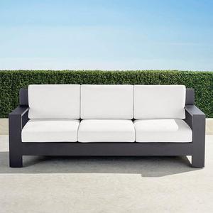 Muebles de Hotel de aluminio cepillado, muebles modernos de Metal para jardín, Aire libre, sofá con cojín - Product Image 4