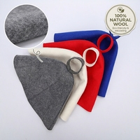 Chapeau de spa en laine résistant à la chaleur, emballage personnalisé avec logo pour les hôtels, commande en gros, confortable et durable