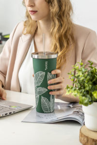 Venta al por mayor personalizado 24Oz BPA libre vaso de acero inoxidable portátil aislado viaje taza de café vaso - Product Image 5