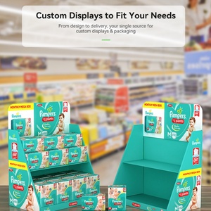 Hot Sale Wholesale Custom Eyelash Cardboard Counter Display Black Promotion PDQ Cardboard Cosmetics Display <b>Box</b> with Logo - Product Image 2