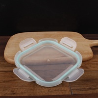 Aproms — boîte à Lunch en verre, tenue de table isotherme carrée avec couvercle en plastique, pour conserver les aliments au frais, nouvelle collection 2021