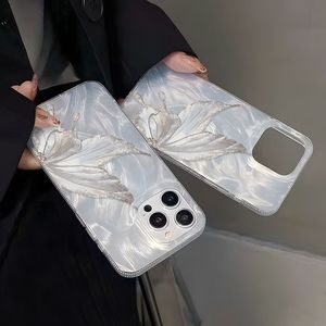 เคสโทรศัพท์ที่เหมาะสำหรับ iPhone 17 Pro Max, เคสกันกระแทกแบบรูใหญ่ ลายผีเสื้อขนนก โฮโลแกรม ระดับไฮเอนด์ - Product Image 5