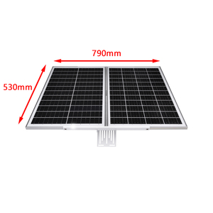 80 Wát 40AH dài làm việc wifi 4 gam ánh sáng màu 128 gam tốt nhất bán Bảng điều chỉnh Trail máy ảnh IP66 ngoài trời PTZ năng lượng mặt trời máy ảnh an ninh bên ngoài - Product Image 6