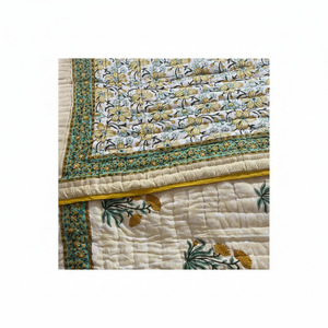 Tendencia mejor calidad hecho a mano Jaipuri diseño bloque estampado edredón algodón mano bloque impreso diseño étnico edredón para uso en invierno - Product Image 1