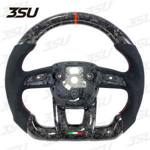 Pour <span class=keywords><strong>Lamborghini</strong></span> Gallardo URUS Aventador Hurcan LP550 LP560 LP570 Audi Q5 Sport cuir forgé volant en Fiber de carbone - Product Image 1