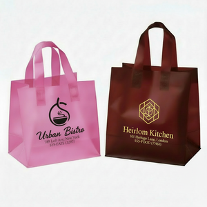 Sacs de courses en plastique avec poignée souple pour un transport confortable et une meilleure visibilité de la marque - Product Image 1