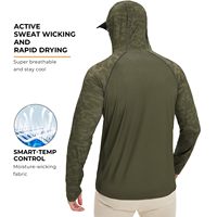 Camiseta de Pesca UV de Alto Rendimiento con Capucha y Protección Facial, Elástica en 4 Direcciones, 88/12, para Hombres, Pesca, Senderismo, Correr, Trabajo al Aire Libre, OEM/ODM