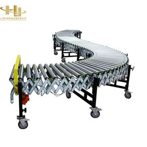 Convoyeur à bande télescopique robuste à deux étages avec inclinaison hydraulique pour un chargement et un déchargement efficaces des conteneurs - Product Image 3