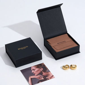 Boyang नई डिजाइन किताब आकार लक्जरी कान की बाली चूड़ी कंगन लटकन अंगूठी गहने पैकेजिंग बॉक्स - Product Image 4