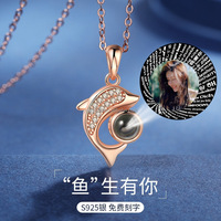 Collier photo cachée personnalisé, affichage de photo, collier pendentif en laiton de zircon pour femmes et hommes