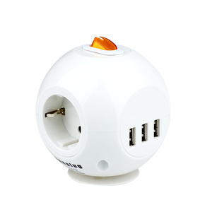 Hot khuyến mại Đức Cube Ổ cắm điện dải 3 cổng USB điện đa-cắm ổ cắm cho Angola <span class=keywords><strong>Ireland</strong></span> germany-đánh giá 16A - Product Image 1