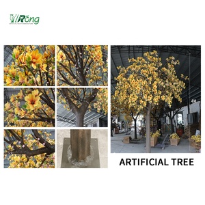 Personalizado hecho a mano Artificial grande 3,5 m 4m amarillo falso Magnolia árboles para escuelas hospitales hogares de ancianos biblioteca museos - Product Image 5