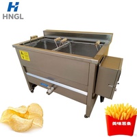 Friteuse industrielle durable en acier inoxydable pour pattes de poulet et boulettes de viande