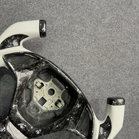 Volant sport en fibre de carbone forgé de style F1 avec poignée pour le pouce pour Corvette C7 2014 2015 2016 2017 2018 2019