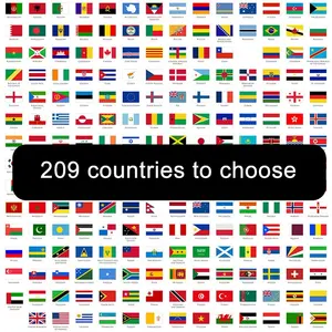 HanDa Digital Printing String Flags Custom Design Banner Advertising Display All Countries Bunting Flags
