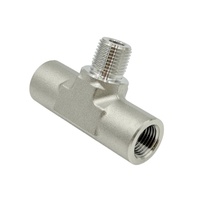 Conector en T de Rosca Macho-Hembra NPT3/8 SS316, Tipo T, Reductor Igual, Accesorio de Tubería Resistente a la Corrosión OEM