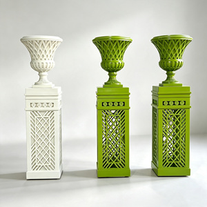 Columna <span class=keywords><strong>de</strong></span> Pedestal Estilo Romano HJ260018, <span class=keywords><strong>Pilar</strong></span> Hueco con Urna, Soporte Decorativo para Eventos <span class=keywords><strong>de</strong></span> Boda y Exteriores - Product Image 2