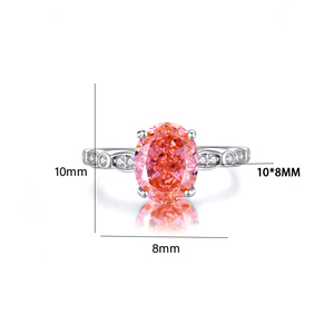 Anillo de esmeralda de abuela Vintage de lujo de plata S925, Zirconia cúbica de alto carbono, corte ovalado <span class=keywords><strong>para</strong></span> bodas, gran idea de regalo - Product Image 5