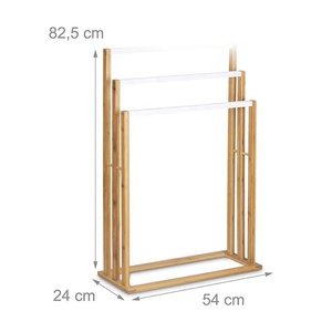 Soporte <span class=keywords><strong>de</strong></span> madera <span class=keywords><strong>de</strong></span> bambú <span class=keywords><strong>para</strong></span> toallas, soporte <span class=keywords><strong>para</strong></span> toallas, estante <span class=keywords><strong>de</strong></span> <span class=keywords><strong>baño</strong></span> <span class=keywords><strong>para</strong></span> <span class=keywords><strong>baño</strong></span> y toallas <span class=keywords><strong>de</strong></span> mano - Product Image 2